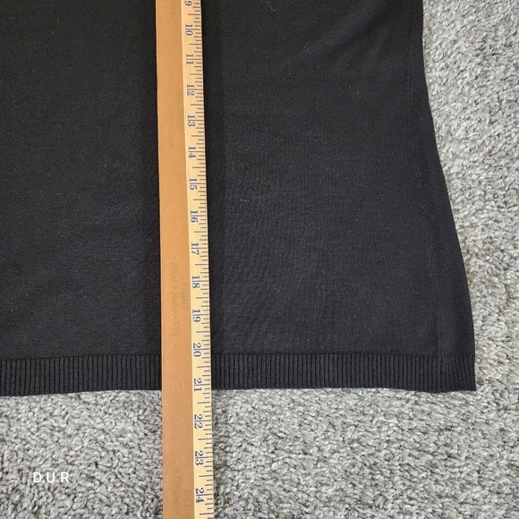 NWT CHICO'S Mandie Black Pullover Off The Shoulder Sweater Top Size 2 Reg $69 - Picture 8 of 9